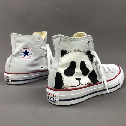 Wen Hand Painted Shoes Panda Original Design..